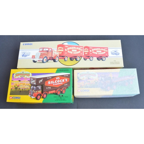 302 - Five boxed as new Corgi 1/50 scale limited edition circus and fairground themed diecast model vehicl... 