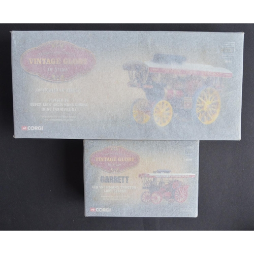 305 - Collection of four as new 1/50 scale diecast 'Vintage Glory Of Steam' range of showman's tractors an... 