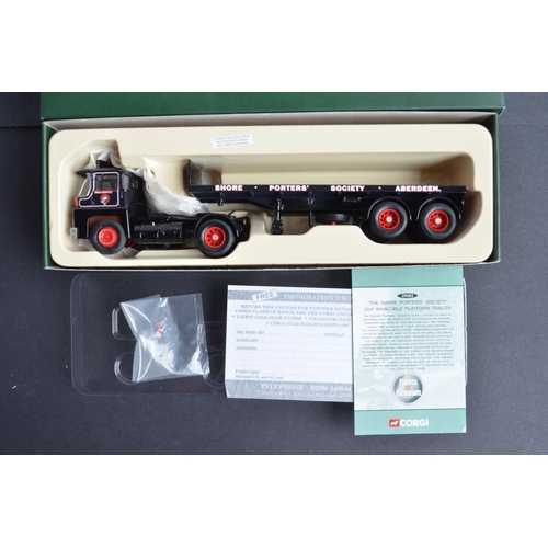 307 - Four Premium Edition 'Fleets Of Renown' 1/50 scale diecast truck models from Corgi, all limited edit... 