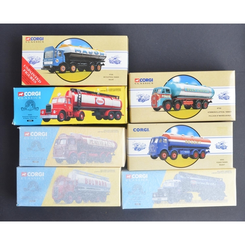 311 - Seven boxed 1/50 scale diecast tanker truck models from Corgi to include 27301 Bulwark Atkinson cyli... 