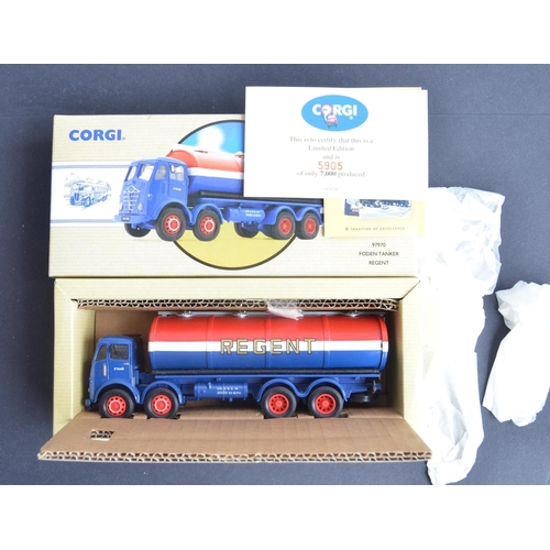 311 - Seven boxed 1/50 scale diecast tanker truck models from Corgi to include 27301 Bulwark Atkinson cyli... 