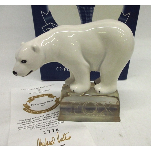 152 - Royal Doulton Fox's Polar Bear, limited edition 1774/2000, boxed with certificate