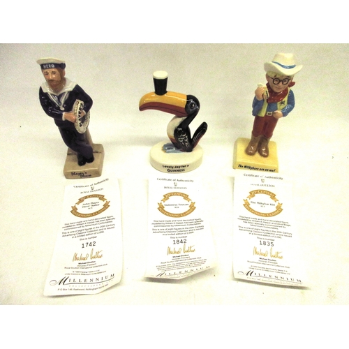 154 - Royal Doulton Advertising Classics; John Player 'Hero' Sailor AC5, Guinness Toucan AC8, The Milkybar... 