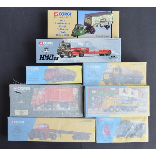 315 - Eight 1/50 scale diecast commercial vehicle models from Corgi Classics to include 6x unopened/factor... 