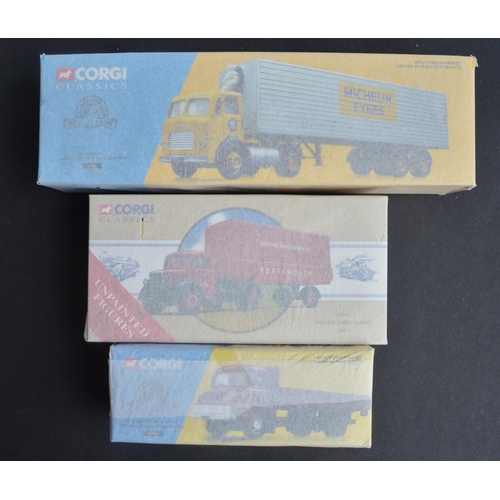 317 - Nine boxed diecast vehicle models, mostly commercial trucks from Corgi to include a 1/43 scale 96895... 