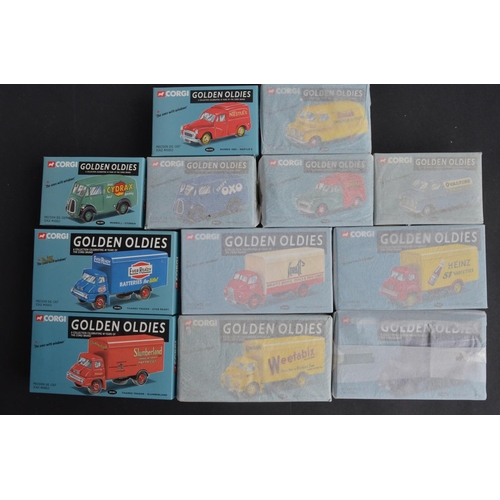 318 - Twelve boxed diecast limited edition 'Golden Oldies' series commercial vehicle models from Corgi inc... 