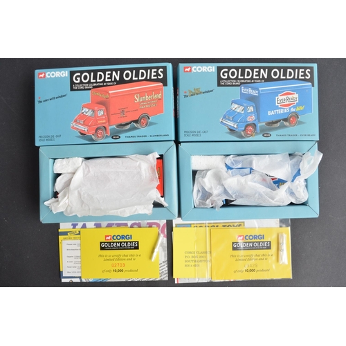 318 - Twelve boxed diecast limited edition 'Golden Oldies' series commercial vehicle models from Corgi inc... 