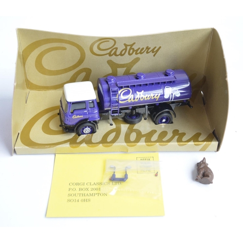 319 - Nine boxed Cadbury themed diecast model vehicles and truck models from Corgi to include 16002 Scamme... 