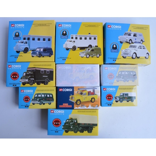 320 - Ten boxed limited edition 1/43 and 1/50 scale diecast British Police and Fire Rescue vehicles and ve... 