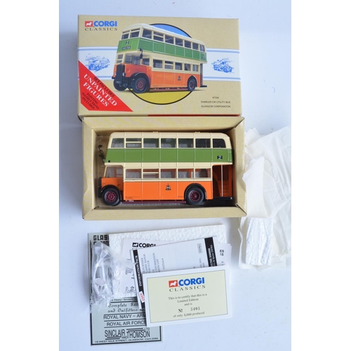 322 - Thirteen 1/50 scale diecast bus models from Corgi including 5 unopened/factory tissue wrapped exampl... 