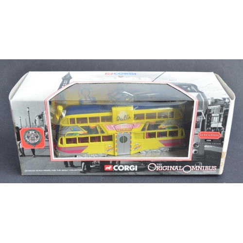 323 - Thirteen diecast bus and Balloon tram models from Corgi, mostly 1/50 scale including 4 unopened/fact... 