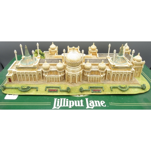 1078 - Lilliput Lane, The Royal Pavilion, Brighton L23cm, with box and certificate