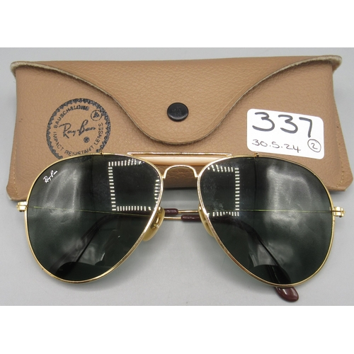 415 - Ray ban women's sunglasses, style S, (CS003) with case, and a pair of ray ban men's aviator sunglass... 