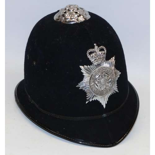 1153 - Brian Conley collection - Late 20th century Lancashire Constabulary police helmet