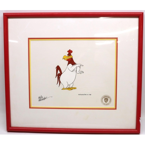 1155 - Brian Conley collection - Warner Bros Foghorn Leghorn hand painted animation cel by Fritz Freleng, s... 