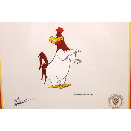 1155 - Brian Conley collection - Warner Bros Foghorn Leghorn hand painted animation cel by Fritz Freleng, s... 