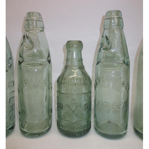 218 - Collection of fourteen Codd-neck bottles from across the UK, including Aldershot, Manchester, Daybro... 