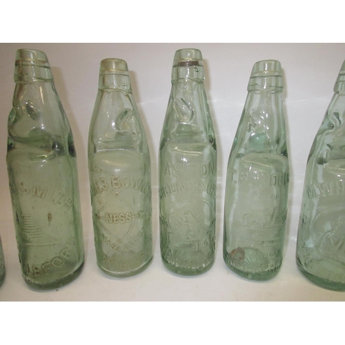 219 - Collection of seventeen Codd-neck bottles from across Britain, including Aldershot, Daybrook, Castle... 