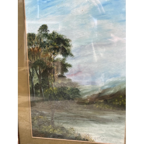 718 - L. Sayner (20th century); Lake District landscapes, pair of oils on board, signed, a Contemporary st... 