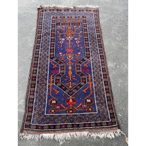 1130 - Small multi coloured Afghan prayer rug, 150cm x 80cm