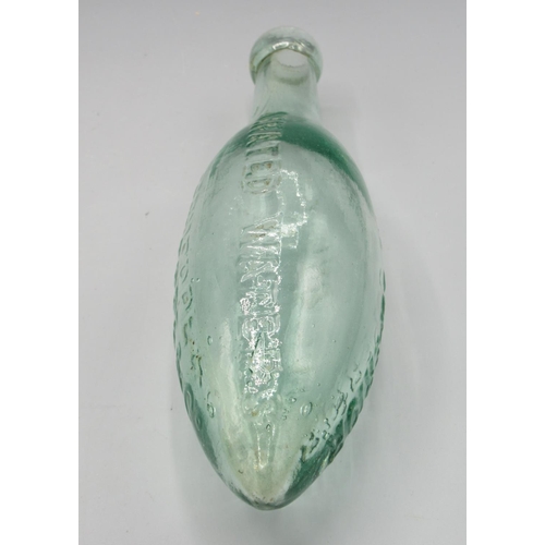 245 - Eleven clear glass antique bottles of various designs and eras, including Snowdrop, E. Painter and S... 