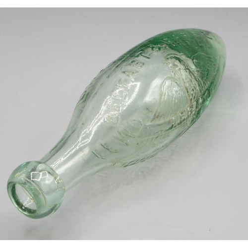 245 - Eleven clear glass antique bottles of various designs and eras, including Snowdrop, E. Painter and S... 