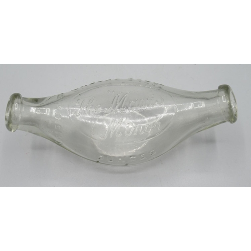 247 - Five various clear glass feeding bottles (5)