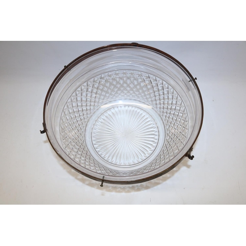 97A - Cut glass ceiling light fitting, of domed circular form, D36cm