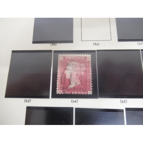 1233 - Windsor Album Great Britain Volume 13th Edition partially filled cont. 34 red penny's, blue folder c... 