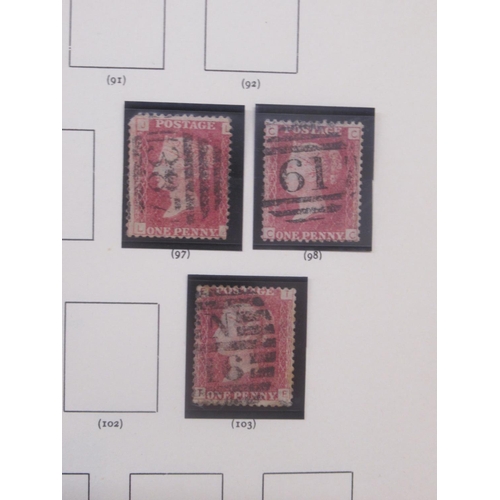 1233 - Windsor Album Great Britain Volume 13th Edition partially filled cont. 34 red penny's, blue folder c... 