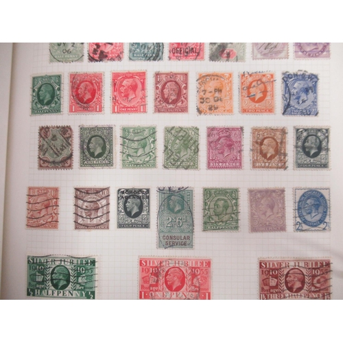 1235 - Red The Derwent Stamp Album cont. 4 used penny reds, GB & mixed International stamps, blue The Derwe... 