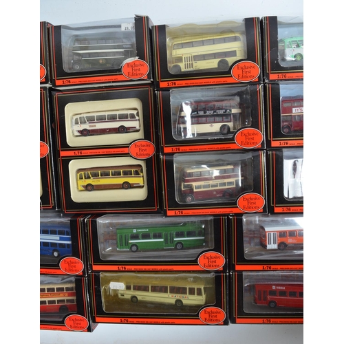 1111 - Twenty seven boxed 1/76 scale diecast bus models and model sets from EFE. Contents appear un-display... 