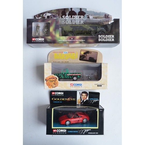 329 - Nine film and television themed diecast model vehicles and vehicle sets to include James Bond Collec... 