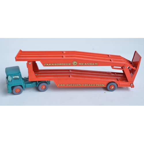 332 - Vintage boxed Matchbox diecast M-8 Major Pack Car Transporter. Model in superb condition with a few ... 