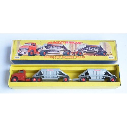 333 - Vintage boxed Matchbox diecast M-4 Fruehauf Hopper Train. Model in superb fully functional condition... 