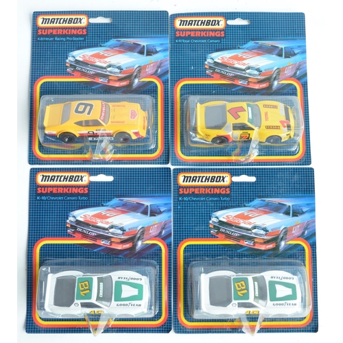 337 - Sixteen boxed/unopened Matchbox blister pack Superkings diecast model cars, some repetition. Models ... 