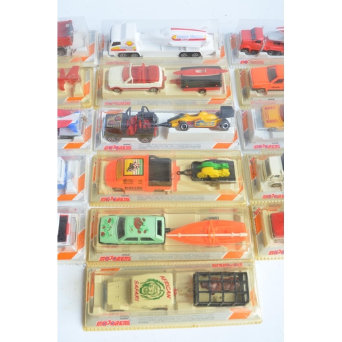 338 - Sixteen unopened diecast model vehicle sets from Majorette in a shop display box (damage/tape to box... 