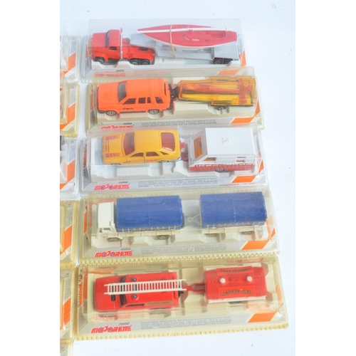 338 - Sixteen unopened diecast model vehicle sets from Majorette in a shop display box (damage/tape to box... 