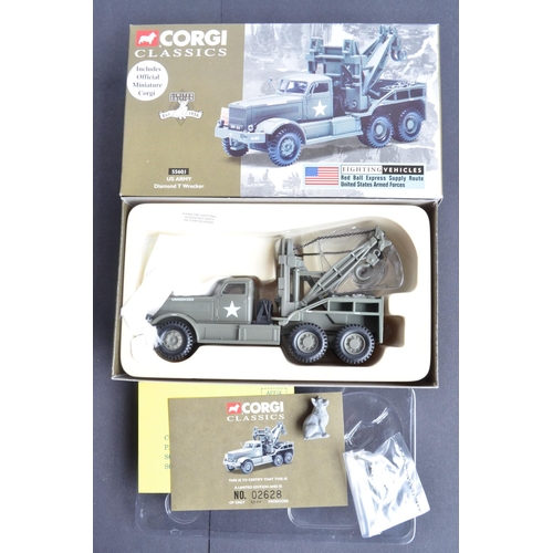 340 - Collection of diecast military models to include 7 Corgi Classics, 69902 1/50 scale British Army Bed... 