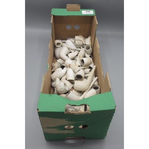 264 - Large collection of clay pipes and fragments of various designs and eras