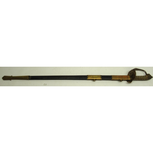 678 - Royal Navy officers dress sword, 32