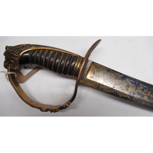 679 - British 1803 pattern light infantry flank officrs sword by Osborn and Gunby, 31