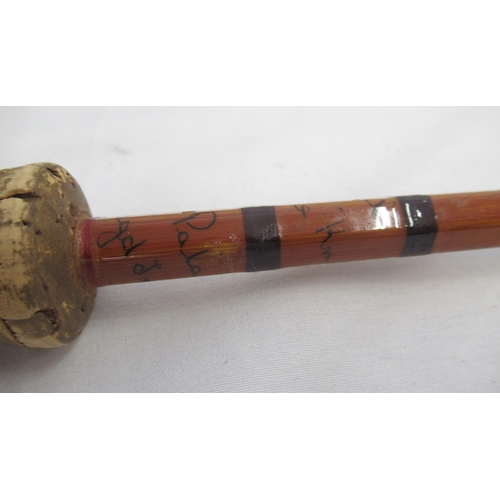 1175 - A pair of vintage Hardy fly fishing rods. To include 'The Halford Knockabout' Palakona two-section s... 