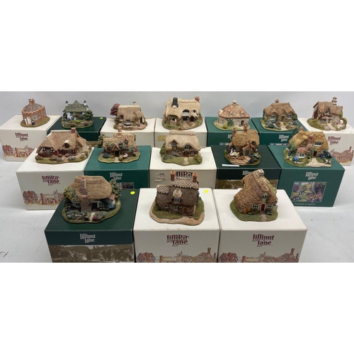 1089 - Collection of Lilliput Lane models incl, Fresh Today L2256, Butterwick, Victoria Cottage, Catkin Cot... 