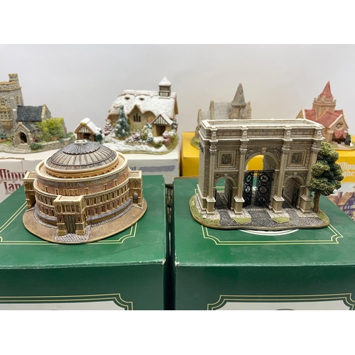 1073 - Two British Heritage Lilliput lane models incl, The Royal Albert Hall L2311, Marble Arch L2289, and ... 