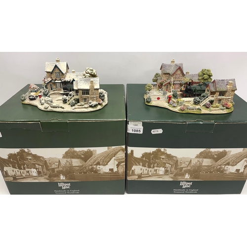 1085 - Lilliput Lane Full Steam Ahead L2365, and Homeward Bound For Christmas L2574, both with box and deed... 