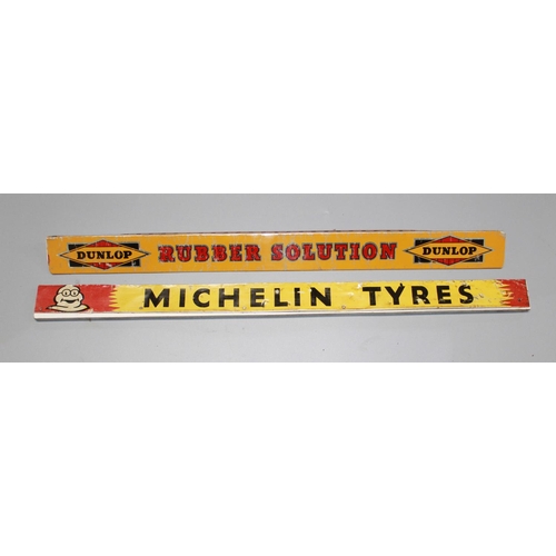 301 - Dunlop rubber solutions Shelf Strip, Michelin Tyres Shelf Strip.