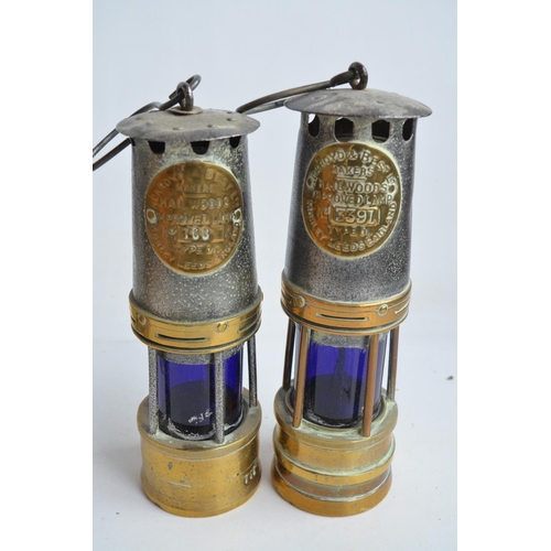 273 - Four vintage miners lamps to include 2x Ackroyd & Best Hailwoods Improved Lamp Type 01, Protector La... 