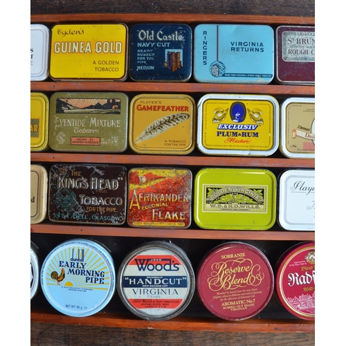 338 - Collection of vintage metal tobacco tins to include Rattray's Old Gowrie, Dunhill Early Morning Pipe... 