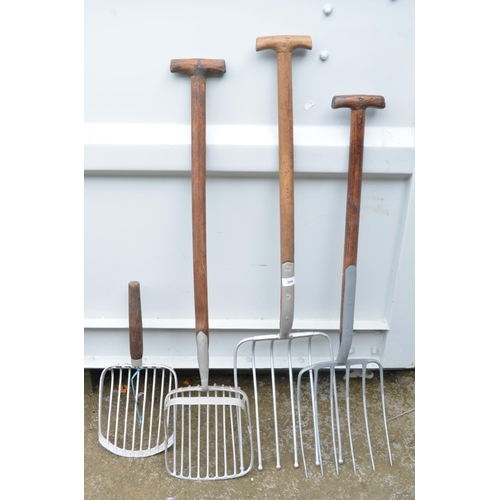 366 - Selection of traditional Lincolnshire potato forks